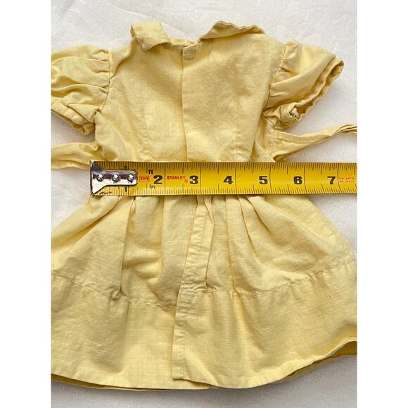 Adorable Vintage Yellow Doll Dress - Picture 6 of 7